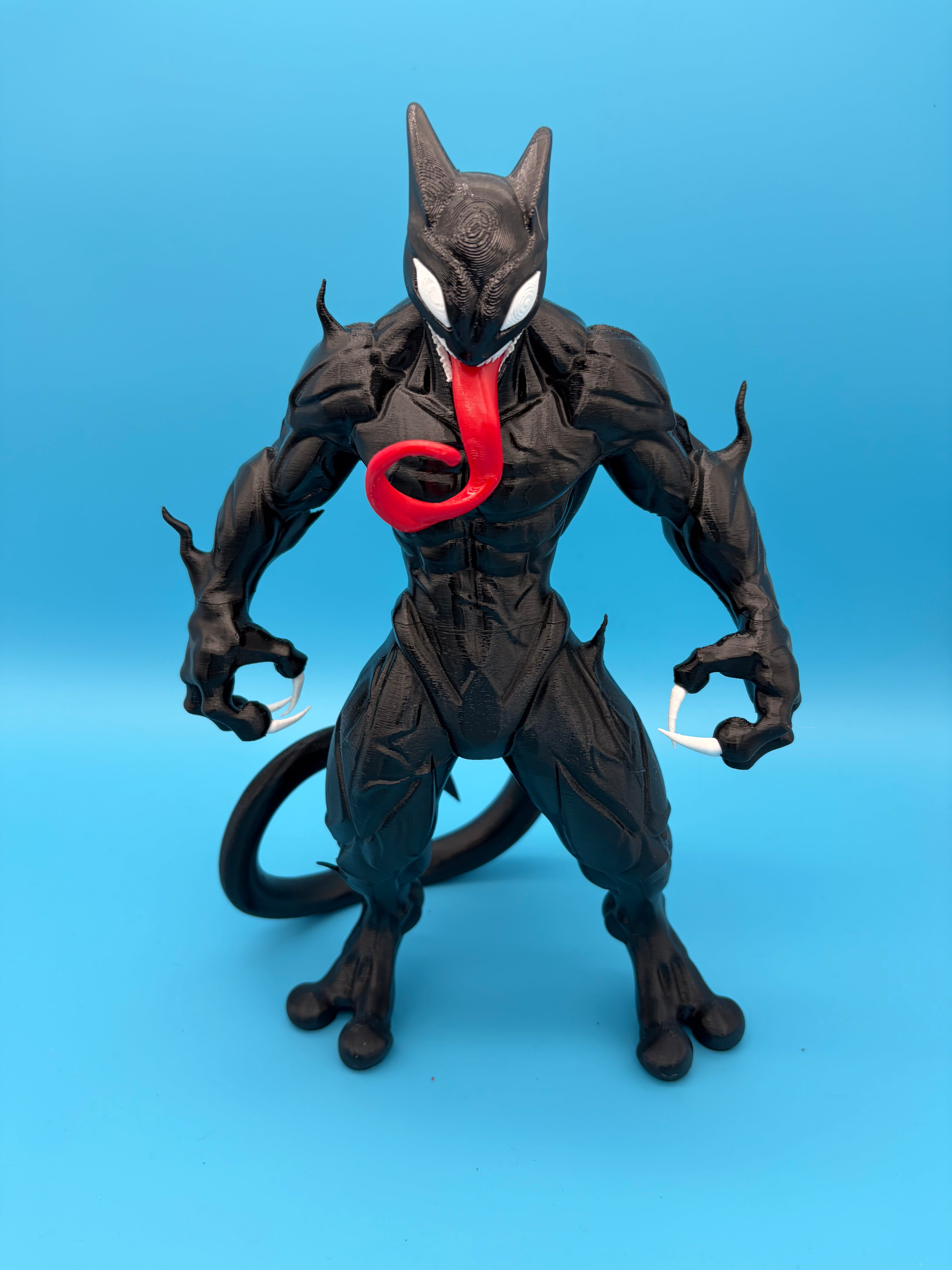 Venom × Mewtwo Fusion – 12-Inch 3D Printed Figure