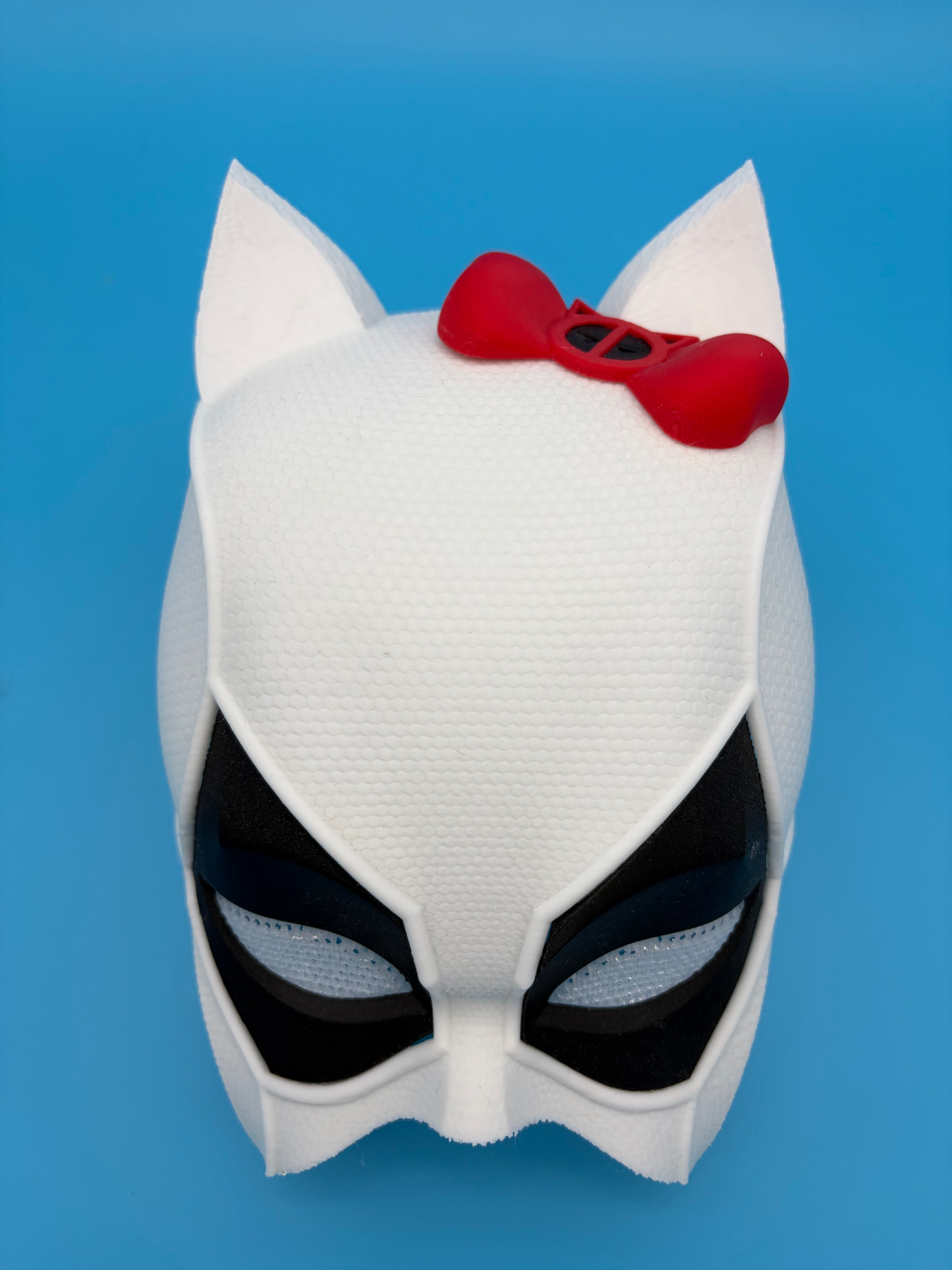 Kittypool 3D-Printed Cosplay Mask- Adult or Youth