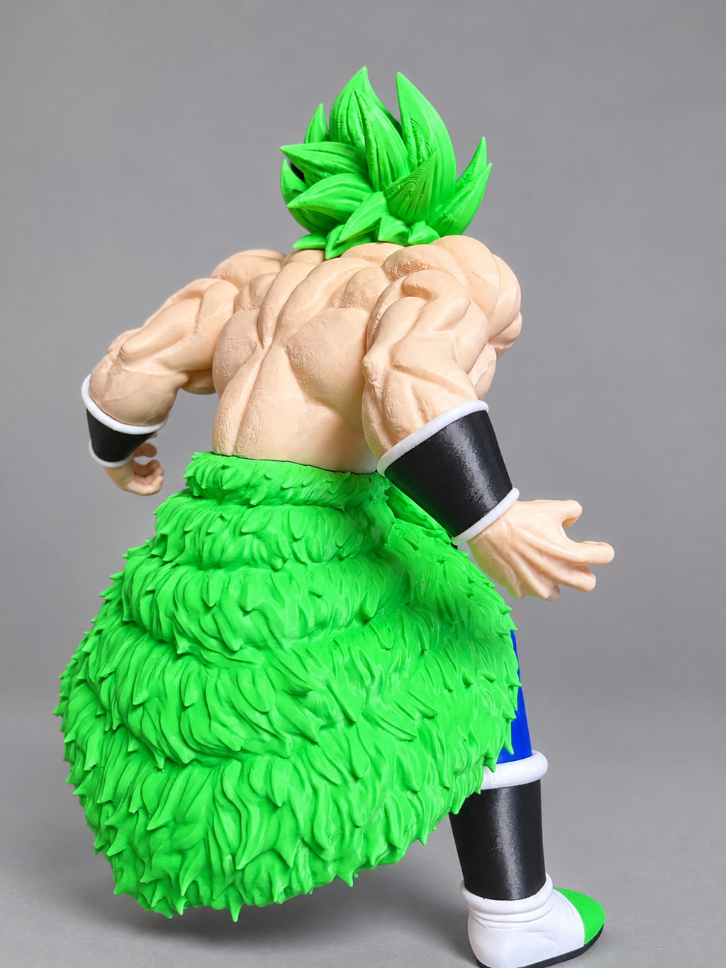 Broly figure rear-angle view