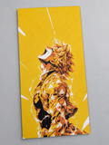 Zenitsu HueForge fan art full panel on a gray studio background