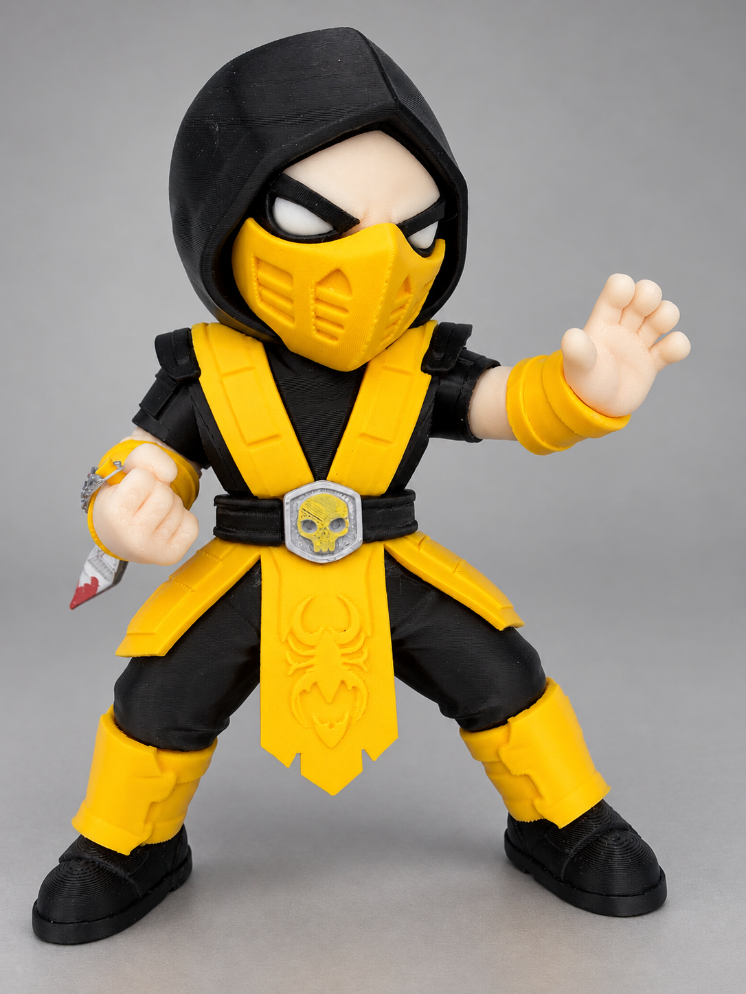 Scorpion chibi figure front view