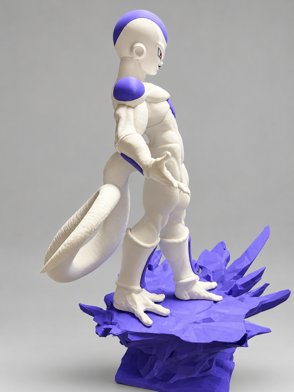 Frieza side view with purple display stand