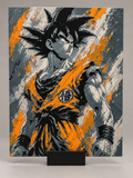 Front view of Goku HueForge artwork